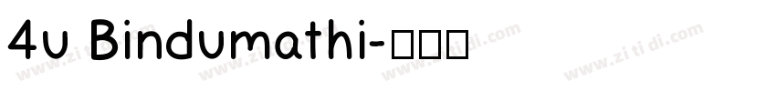 4u Bindumathi字体转换
